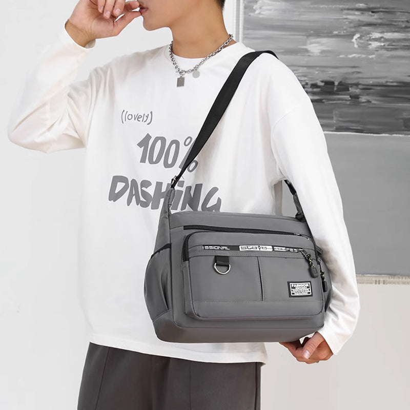 Men's messenger bag with multiple pockets | LoungeYard — product view 7