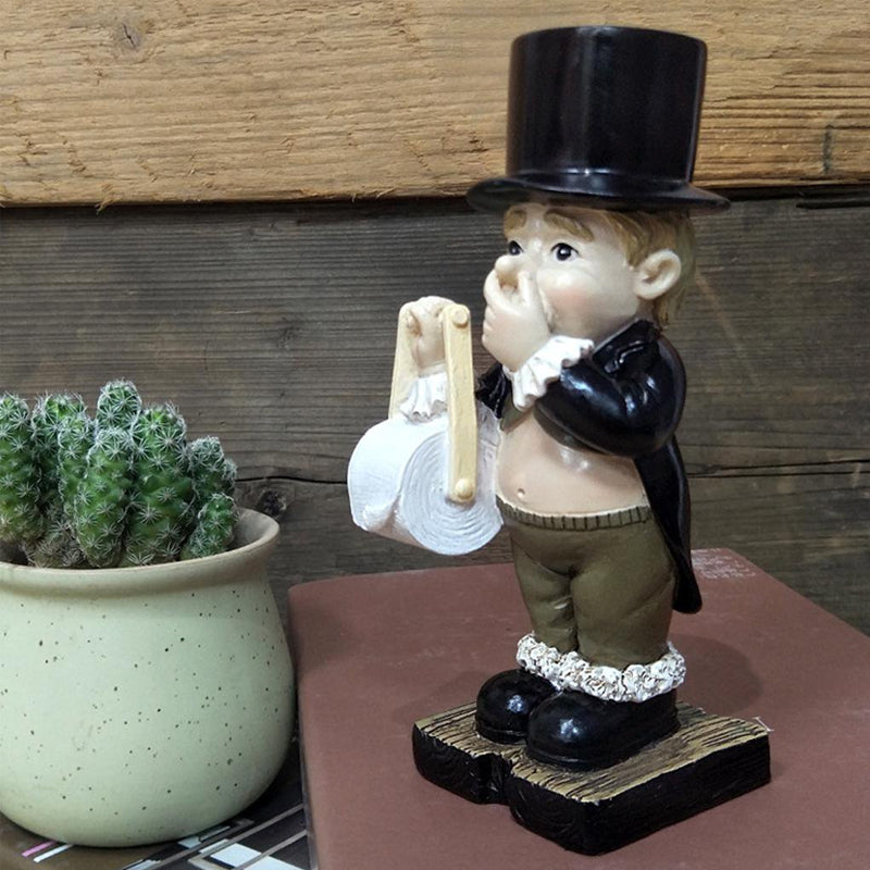 Gentleman Paper Towel Holder Decoration | LoungeYard — product view 7