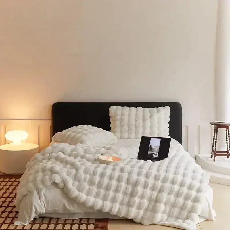 LoungeYard | Wearable Fluffy Blanket of Imitation Fur - VeluLuxe — product view 6