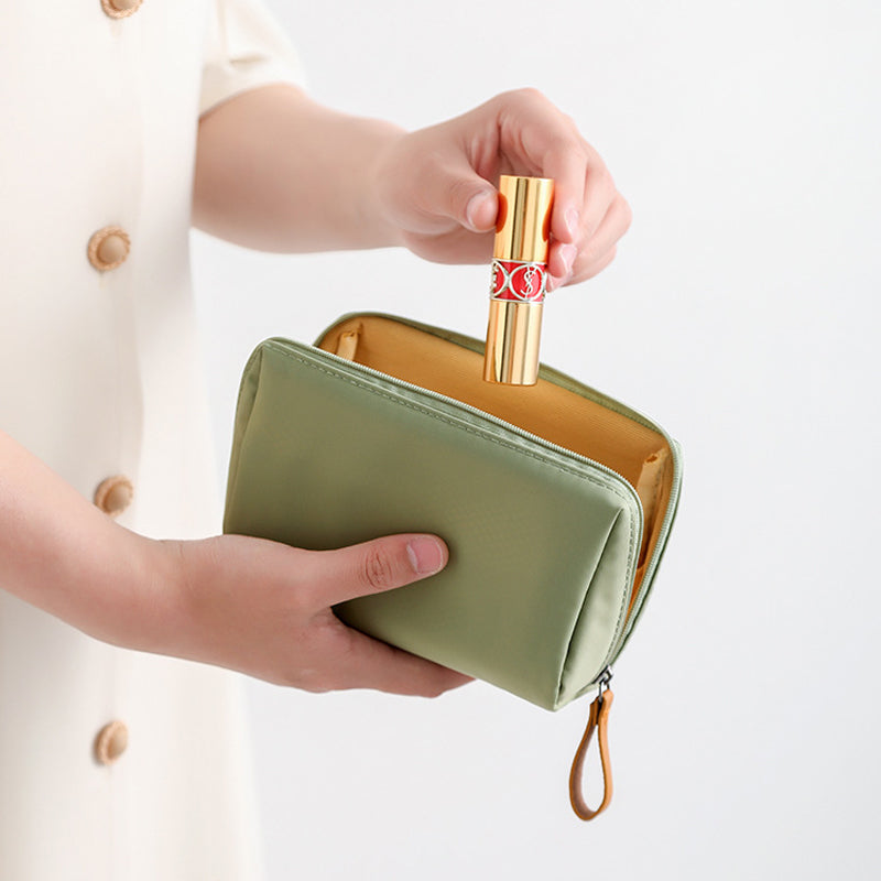 LoungeYard | Solid Color Cosmetic Bag with Double Zipper — product view 6