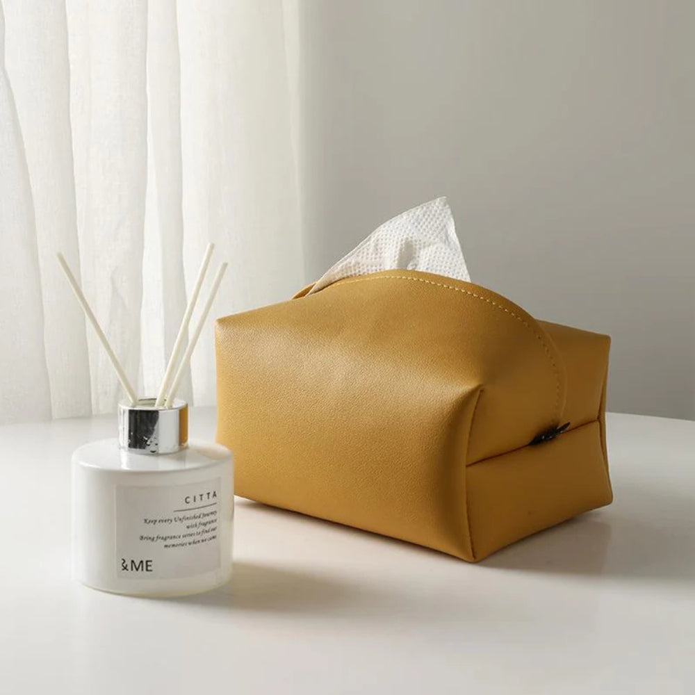 LoungeYard | Tisovo Stylish Leather Tissue Case — product view 2