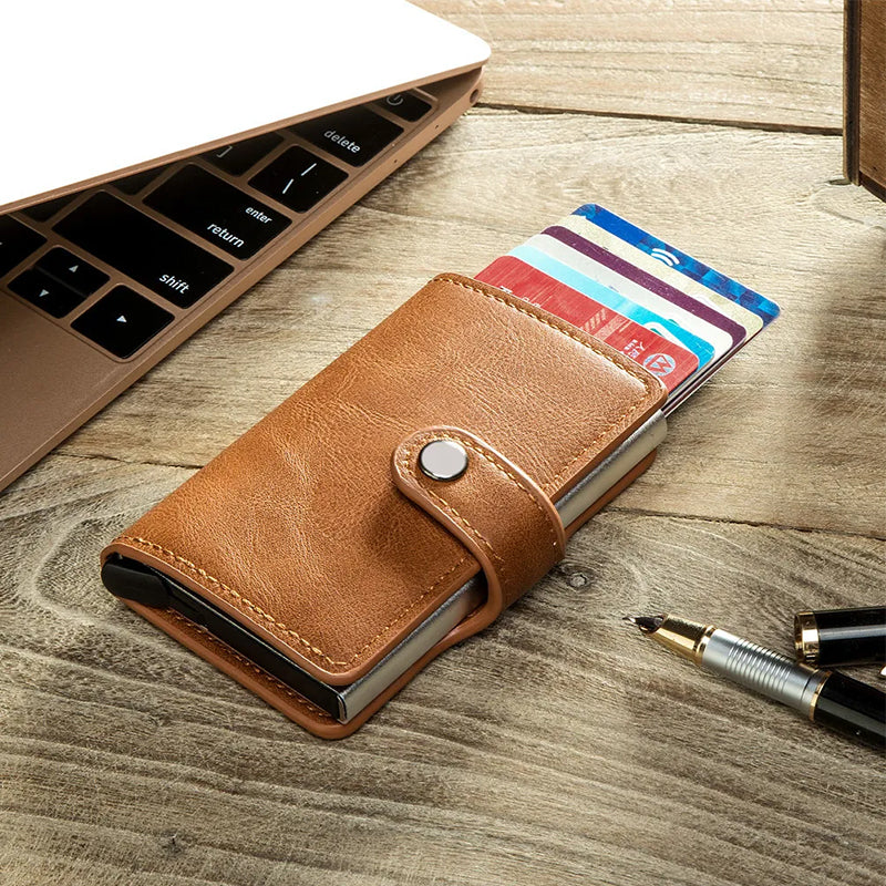 LoungeYard | RFID Protection Leather Purse — product view 3