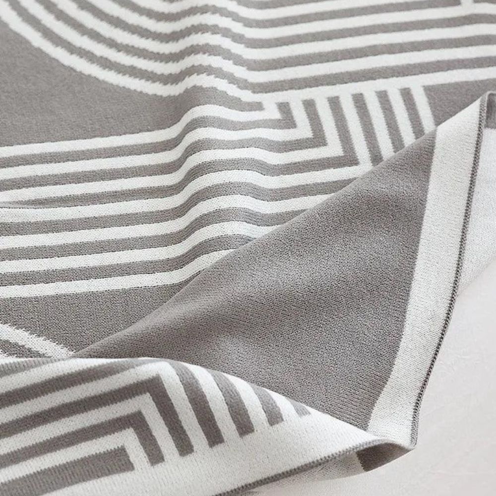 LoungeYard | Snuggle Maze Knit Blanket — product view 5