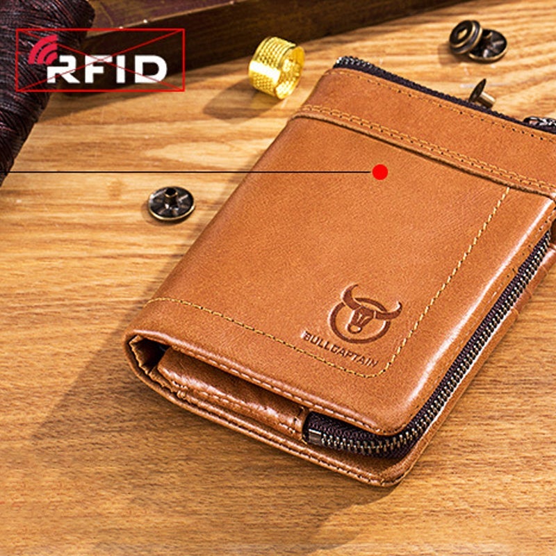 Wallet with multiple compartments Anti-RFID with coin pocket | LoungeYard — product view 3