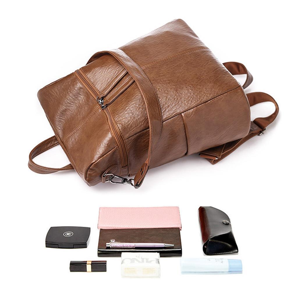 Backpack with large capacity - Full leather — product view 6
