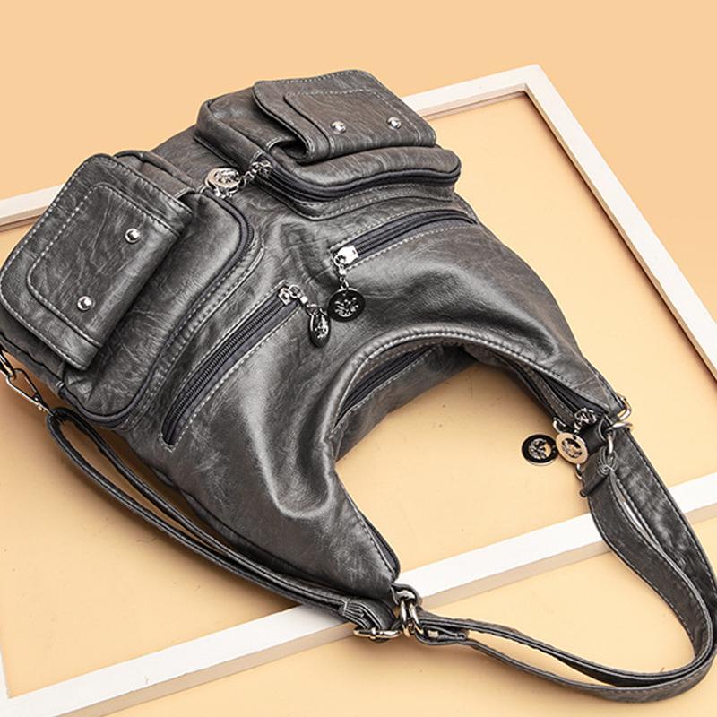 LoungeYard | Multi-Pocket Vintage Shoulder Bag — product view 7