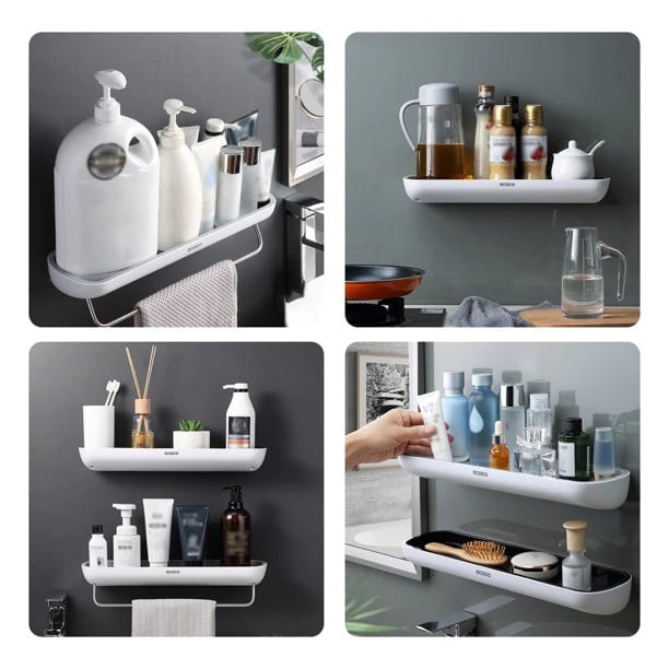 LoungeYard | EasyMount storage shelf for bathroom - no drilling required — product view 2