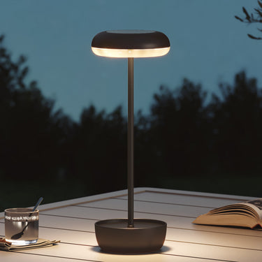 LOUNGE YARD Outdoor Table Lamp Solar Table Lamp with USB-Type C