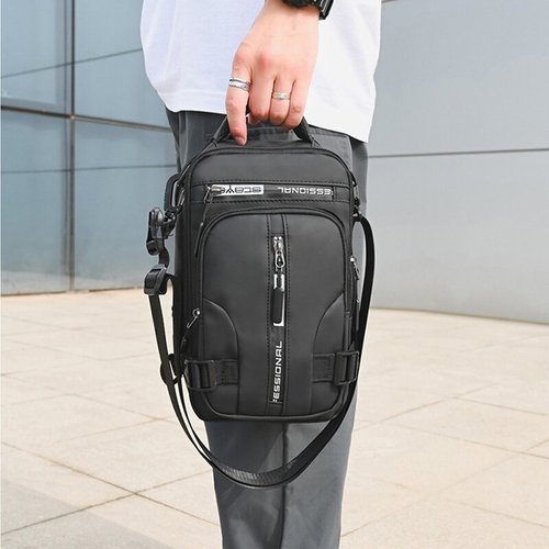 SecureNylon – Waterproof Anti-Theft Shoulder Bag LoungeYard — product view 4