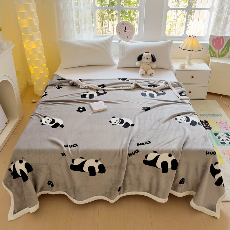 PandaSnuggle – Luxury Flannel Fleece Blanket LoungeYard — product view 3