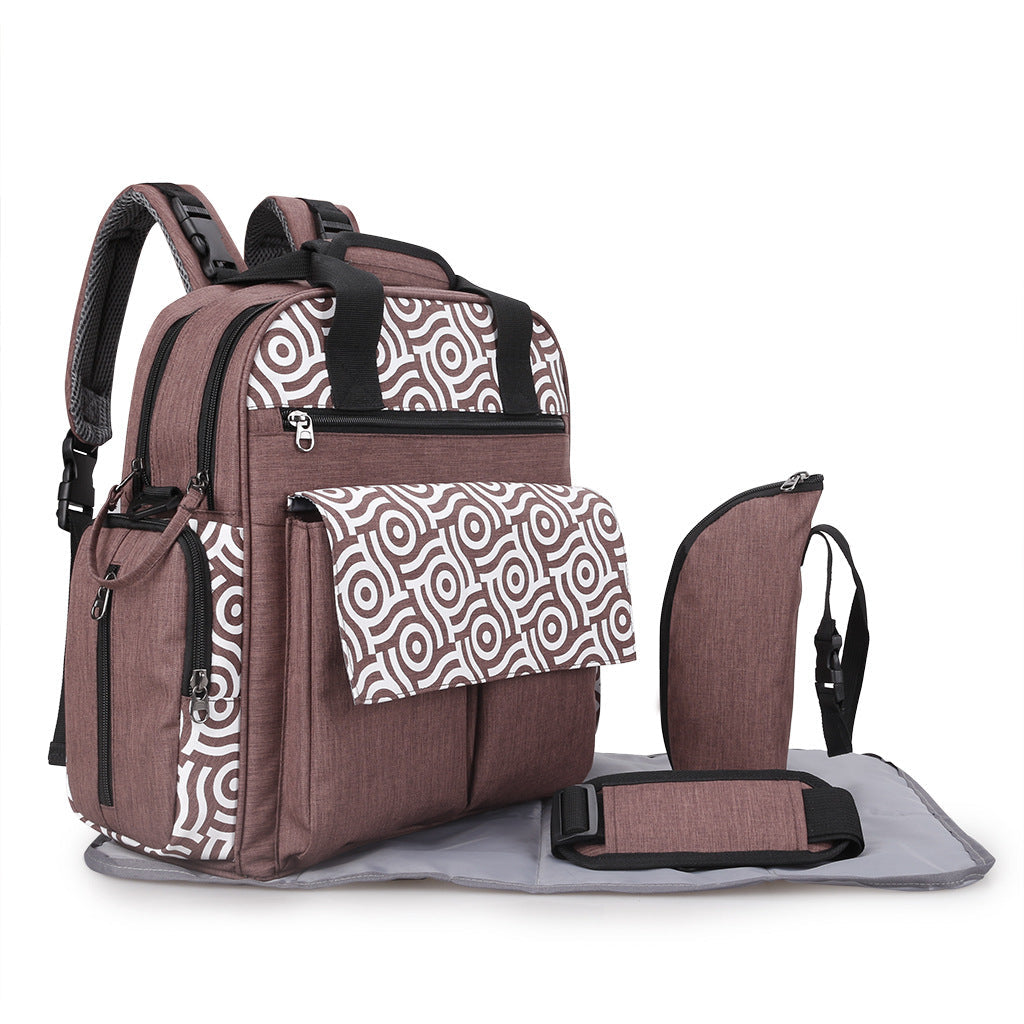 Multifunctional Diaper Bag with Insulated Compartments LoungeYard — product view 7
