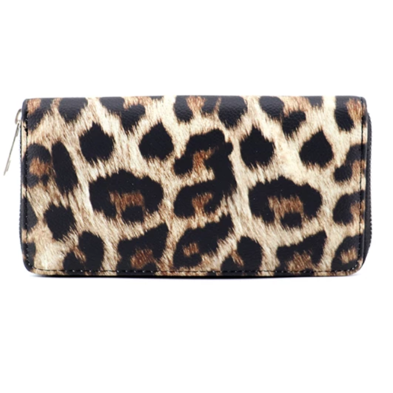 Classic wallet with leopard pattern for women | LoungeYard — product view 4