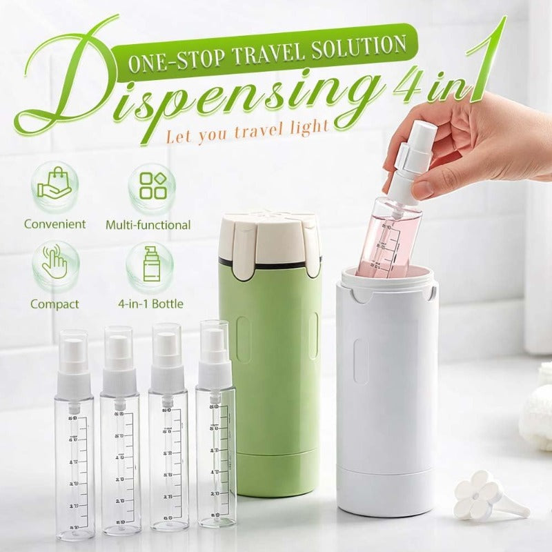 4-in-1 Travel Toiletry Dispenser LoungeYard — product view 2
