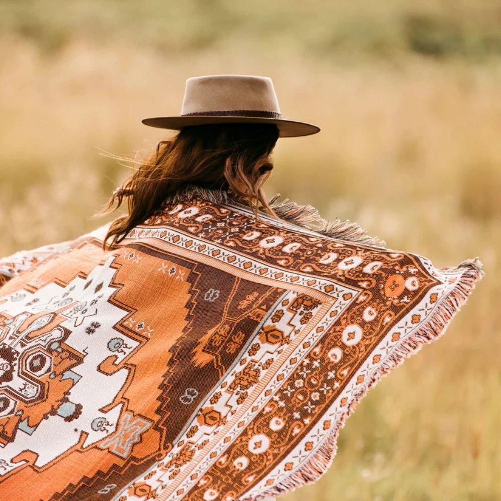 LoungeYard | Boho Chic Patterned Throw Blanket — product view 2