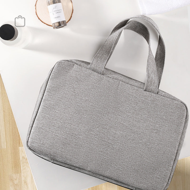 LoungeYard | Travelique Travel Cosmetic Organizer | Compact & Water-Repellent | With 4 Compartments & 360° Hook | For Women & Men — product view 4