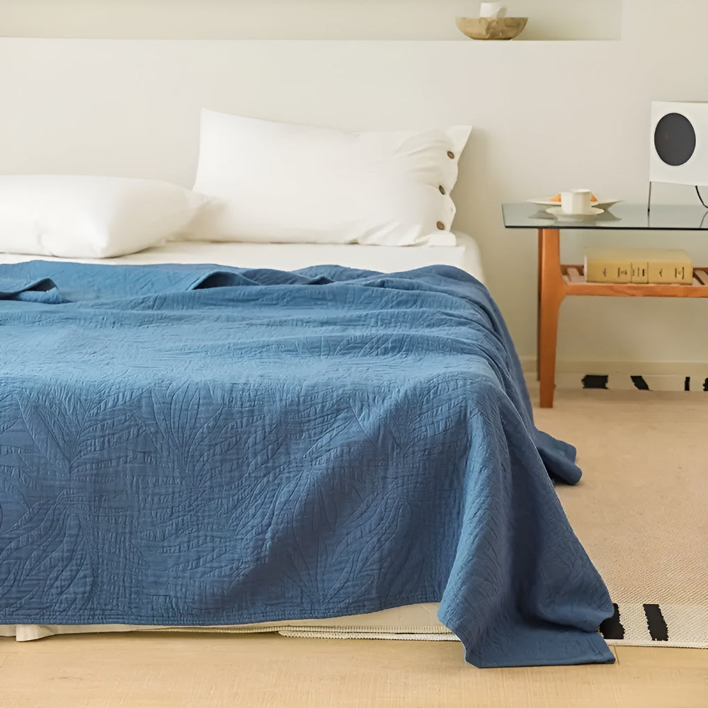 LoungeYard | Soft Leaf Cotton Blanket — product view 6
