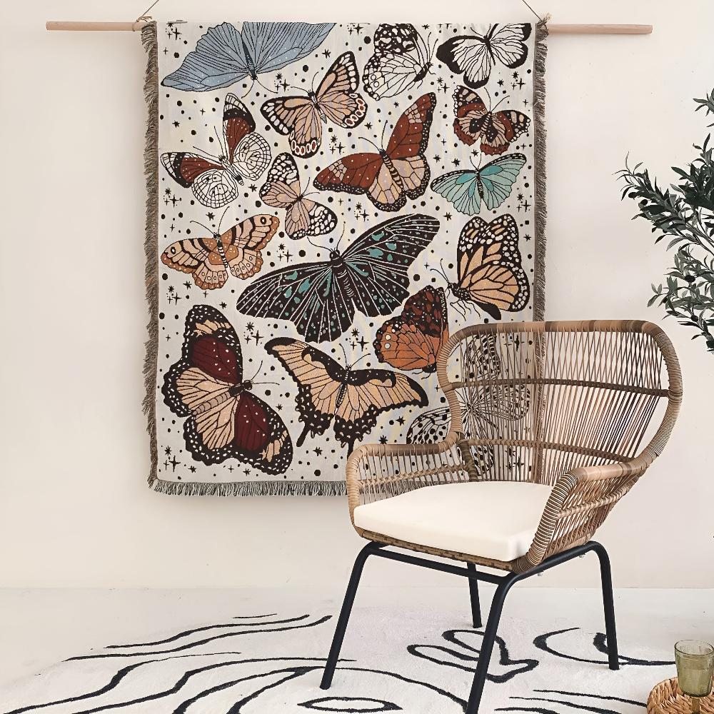 LoungeYard | Butterfly Garden Blanket — product view 4