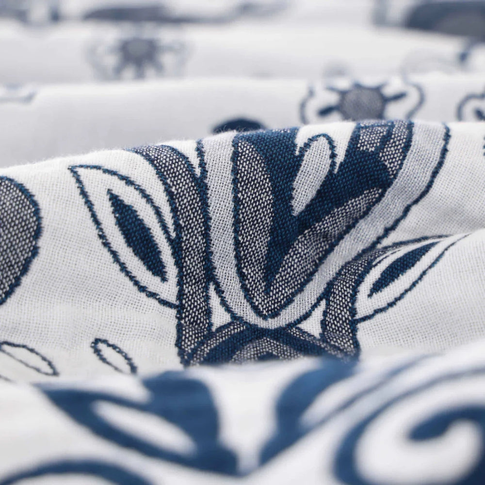 LoungeYard | Paisley Dream Cotton Tassel Blanket — product view 5