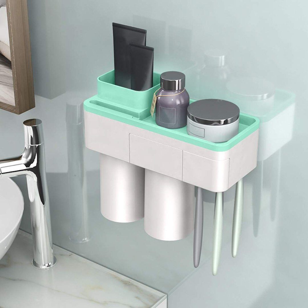 LoungeYard | Practical toothbrush holder set with toothpaste dispenser — product view 6