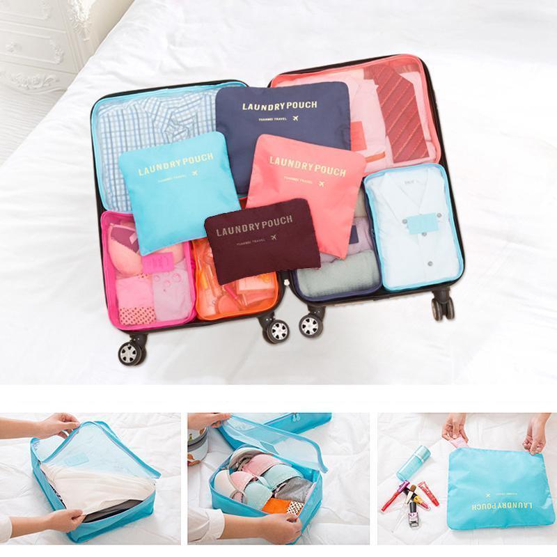 LoungeYard | 6-Piece Travel Set Storage Cubes for Clothes and Accessories — product view 4