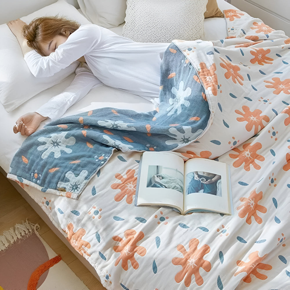 LoungeYard | Abstract Sunny Reversible Blanket — product view 6