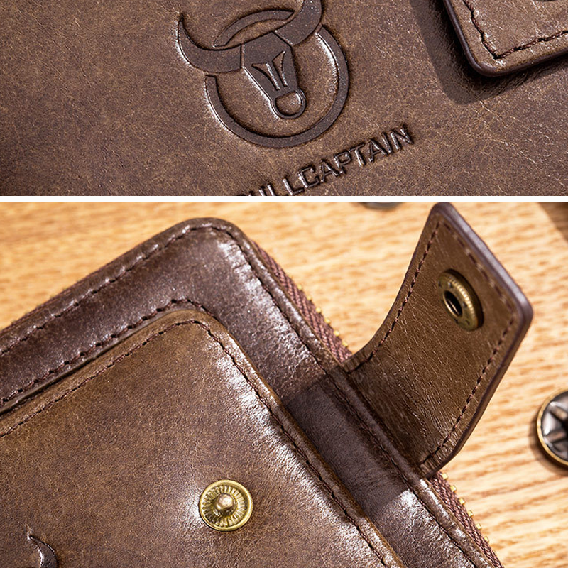 Multifunctional Anti-RFID Leather Wallet | LoungeYard — product view 5