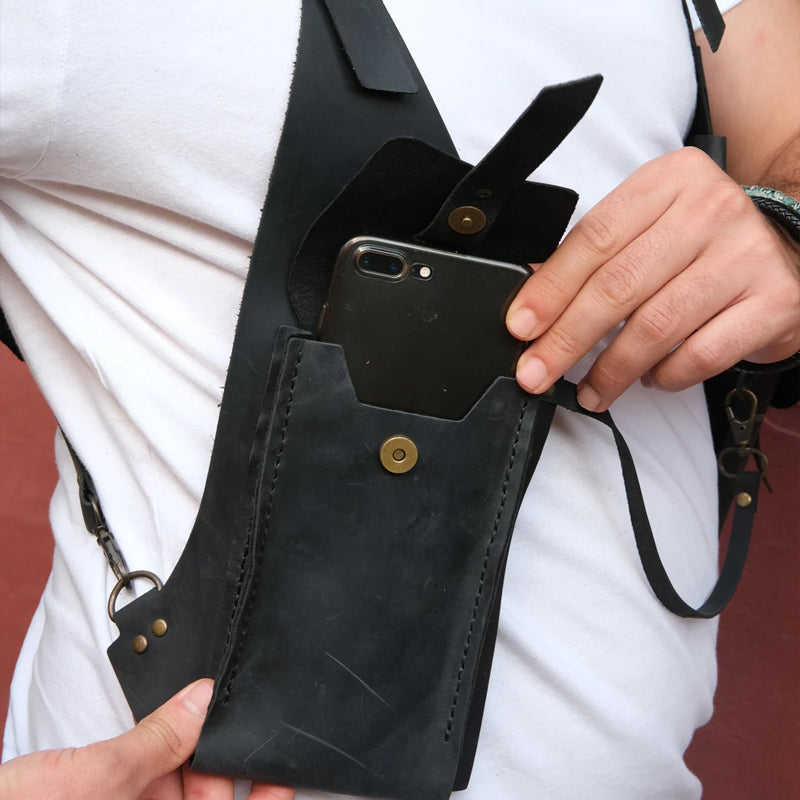 LoungeYard | Medieval Steampunk Retro Shoulder Bag with Shoulder Strap — product view 7
