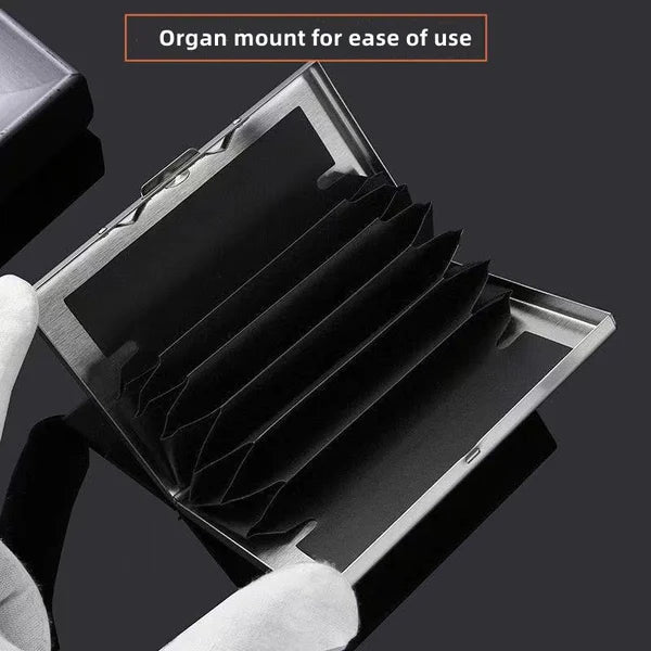 LoungeYard | Ultra-thin anti-theft brush anti-demagnetization metal card case — product view 7