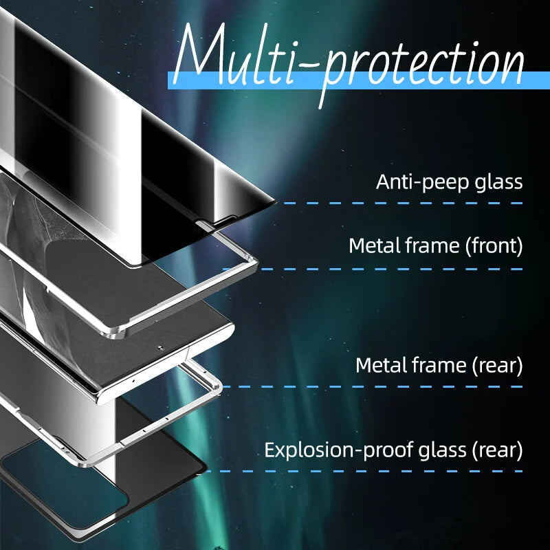 Magnetic Samsung Glass Case | Double-Sided Tempered Glass — product view 3