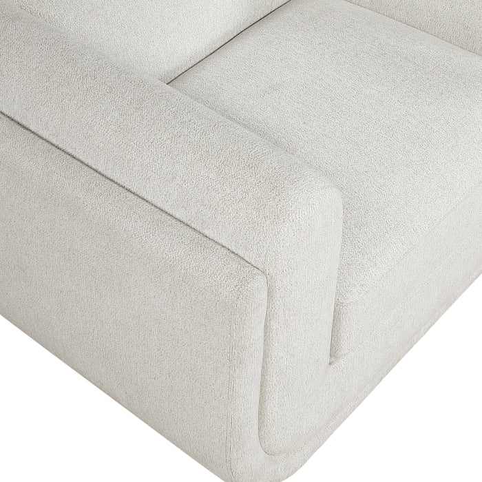 Nimbus Beige Chenille Sofa and Love Seat Set with Rounded Arms – 9188NBE-2PC — product view 6