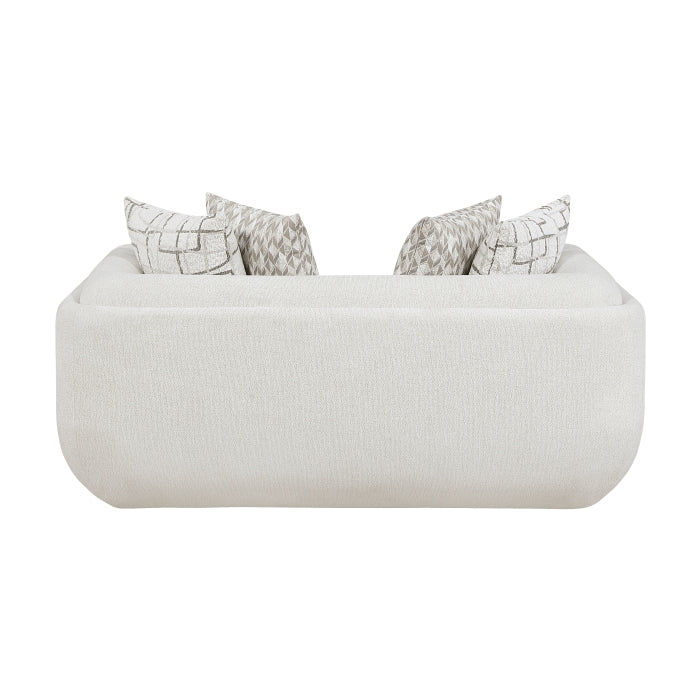 Nimbus Beige Chenille Sofa and Love Seat Set with Rounded Arms – 9188NBE-2PC — product view 5