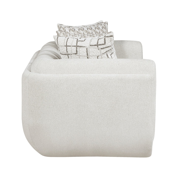 Nimbus Beige Chenille Sofa and Love Seat Set with Rounded Arms – 9188NBE-2PC — product view 7
