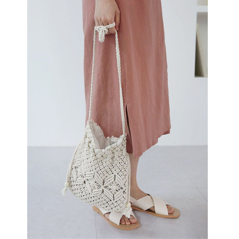 Hand-knotted Eco-friendly Shoulder Bag LoungeYard — product view 2