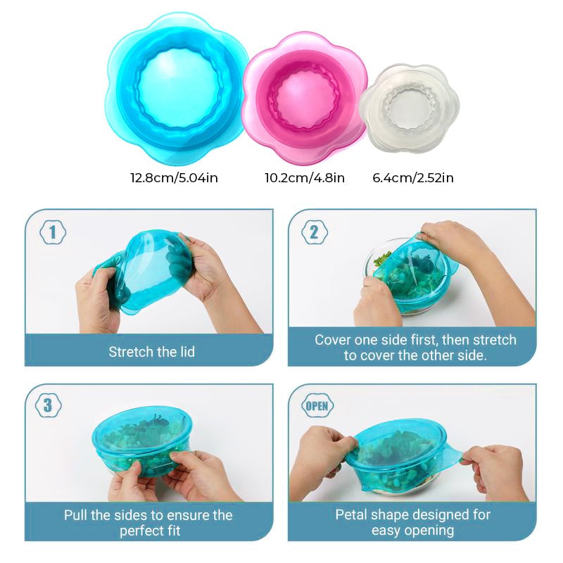 LoungeYard | Kitchen Silicone Stretchy Crisper Lid — product view 7