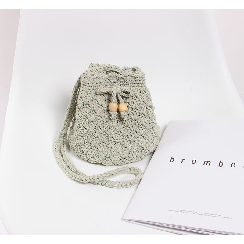 Hand-knotted Shoulder Bag in Modern Boho Style LoungeYard — product view 3
