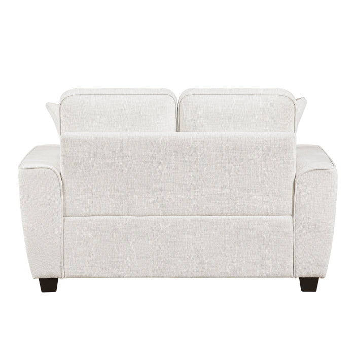 Zander Beige Chenille Sofa and Love Seat Set with Rounded Arms – 9745BE-2PC — product view 5