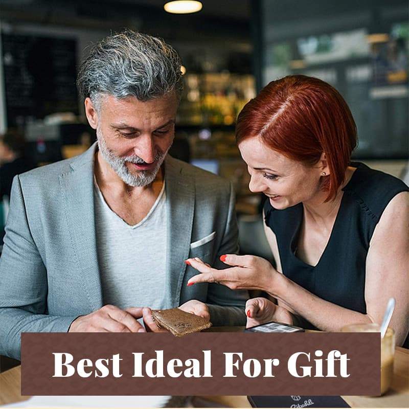 LoungeYard | Men's multifunctional RFID-blocking, waterproof and durable PU leather wallet for men — product view 6