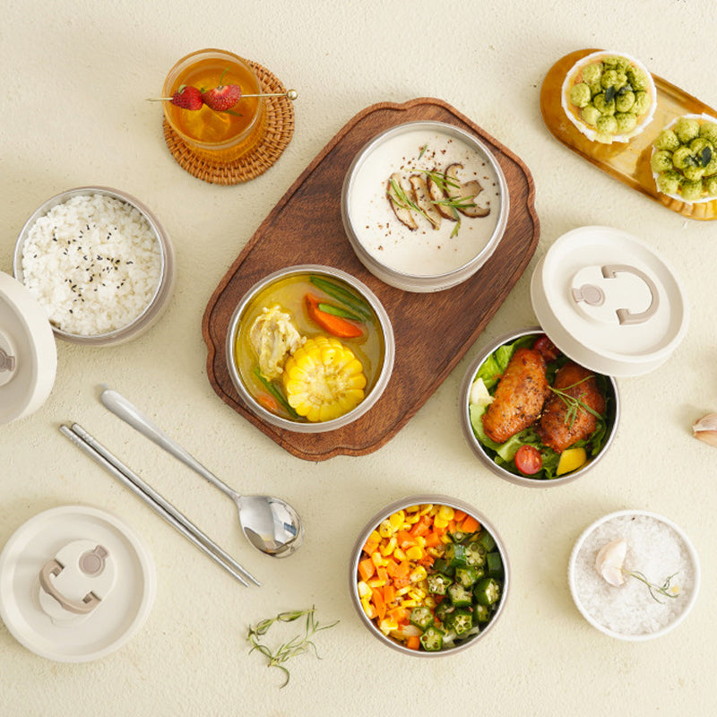 LoungeYard | Lunch Box Stainless Steel Insulated Food Container — product view 5