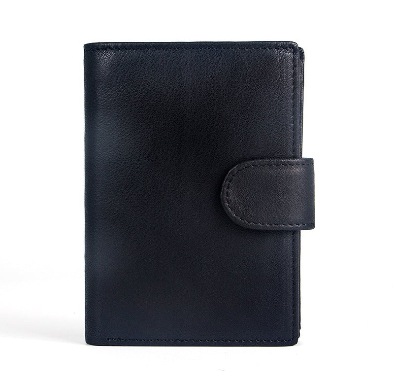 Vintage Leather PU Wallet with three compartments and multiple slots | LoungeYard — product view 1