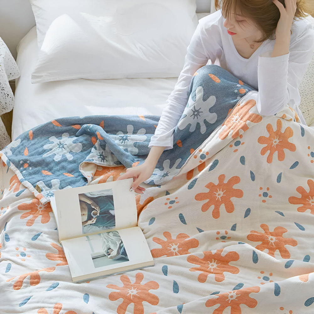 LoungeYard | Abstract Sunny Reversible Blanket — product view 7