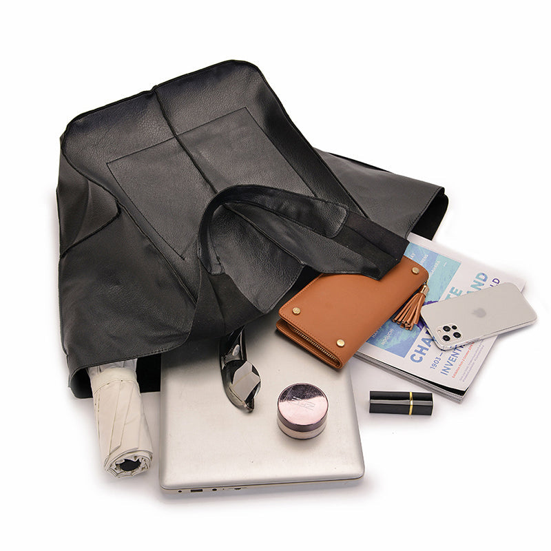 LoungeYard | Oversized leather weekend handbags for women — product view 5