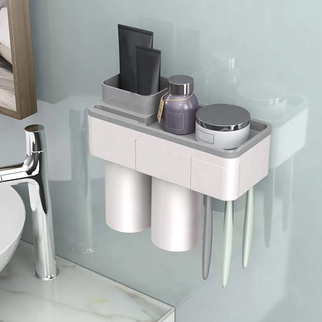LoungeYard | Practical toothbrush holder set with toothpaste dispenser — product view 5