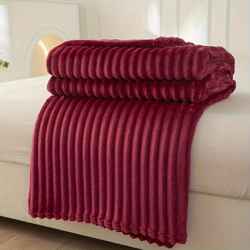 LoungeYard | Soft Plush Blanket with Rib Pattern — product view 3