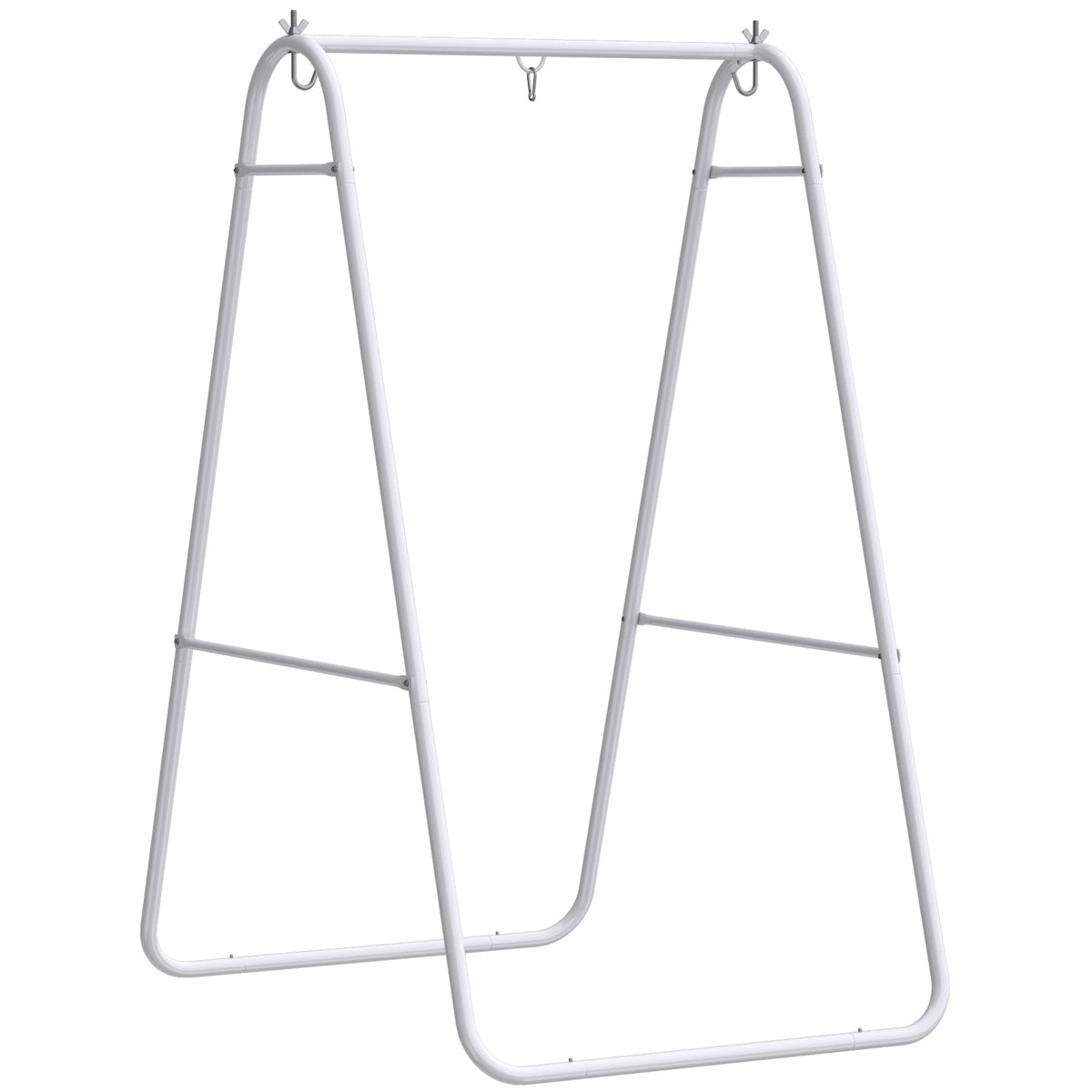 Hammock Chair Stand with Steel Frame, 330 LBS Capacity, White — product view 1