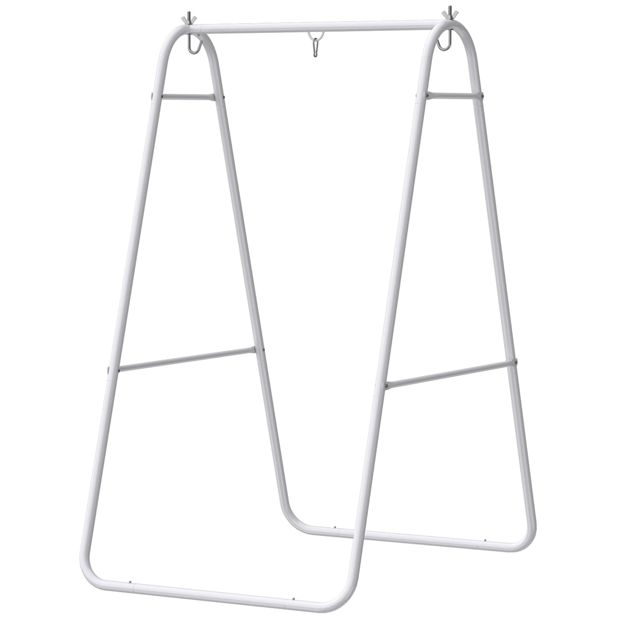 Hammock Chair Stand with Steel Frame, 330 LBS Capacity, White — product view 2