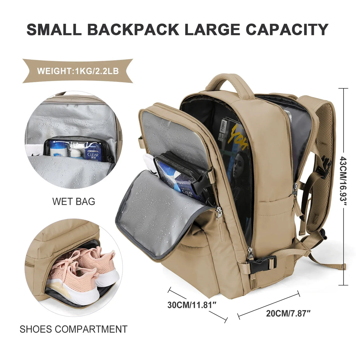 LoungeYard | Large Capacity Business Travel Backpack — product view 4