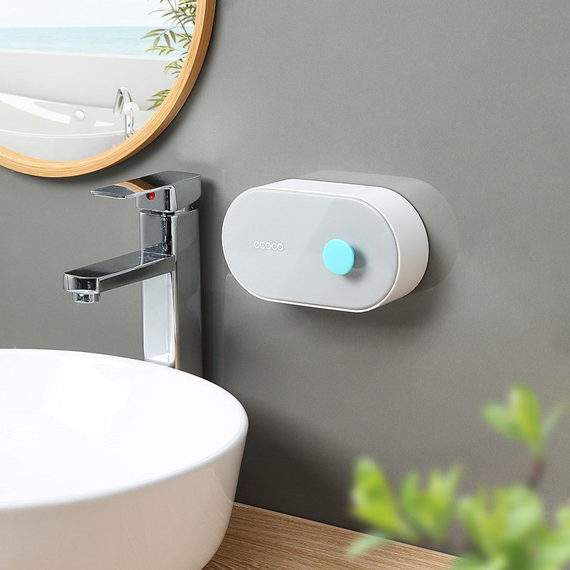 LoungeYard | Hole-free Wall-Mounted Drainage Flip-Top Soap Box — product view 5