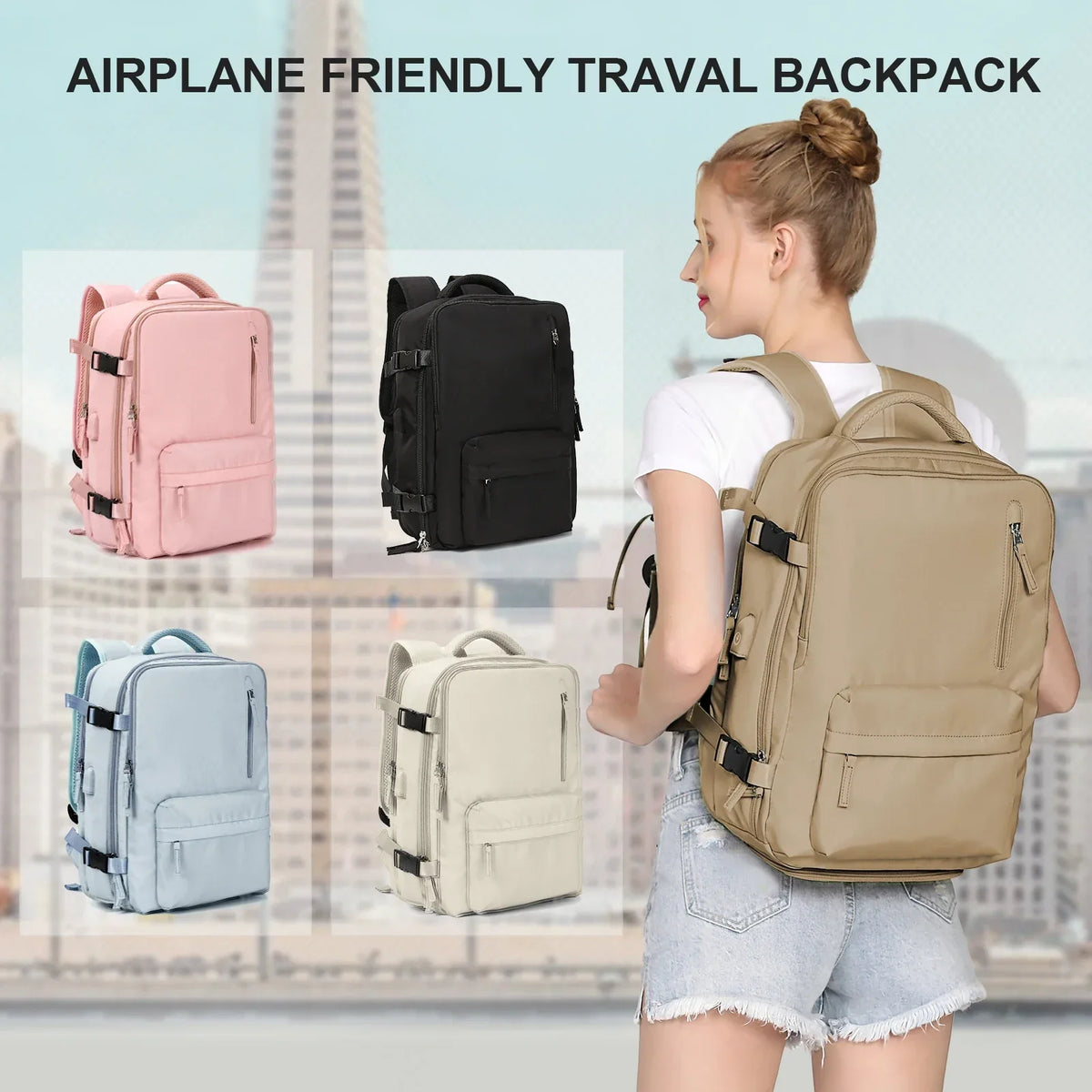 LoungeYard | Large Capacity Business Travel Backpack — product view 2