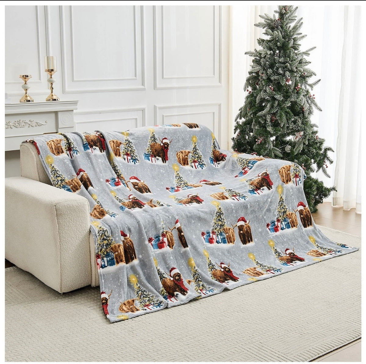 LoungeYard | Christmas Fleece Throw — product view 7