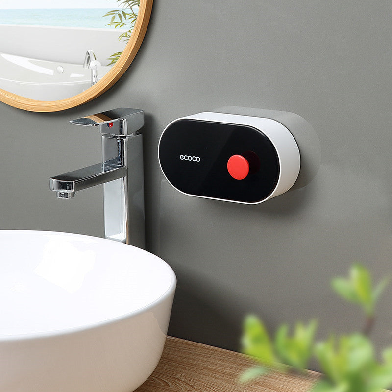 LoungeYard | Hole-free Wall-Mounted Drainage Flip-Top Soap Box — product view 6